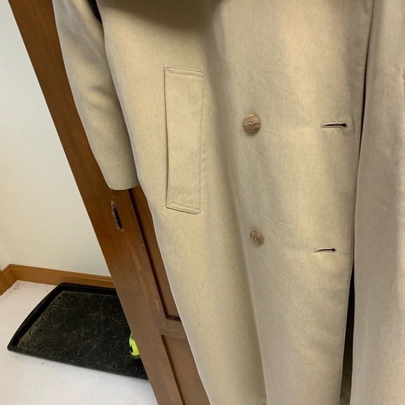 Jacqueline Ferrar vintage petite trench coat size 8P L47in 21in pit - Picture 3 of 10